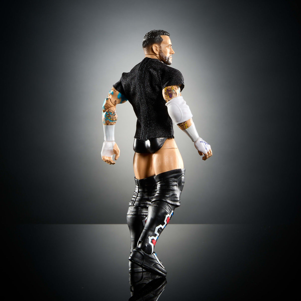 WWE Figura de Acción Elite Cm Punk negro