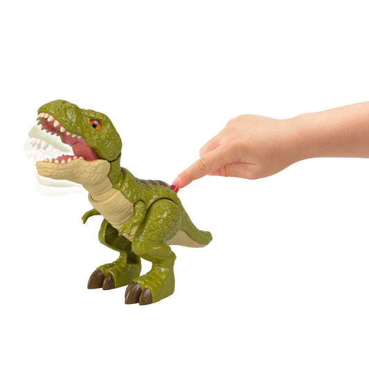 Fisher-Price Imaginext Jurassic World Rebirth Tyrannosaurus Rex Dinosaur Action Figure With Motion