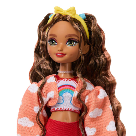 Dream Besties Barbie Teresa Roller Skating Fashion Doll With 9 Video Game Themed Accessories