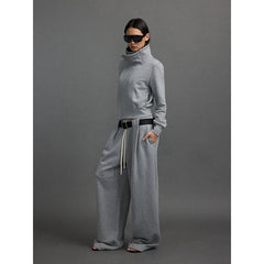 Xmsli | High Stand Collar Zipper Slim Sweatshirt Jacket for Women