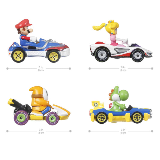 Hot Wheels Mariokart 4 Pack