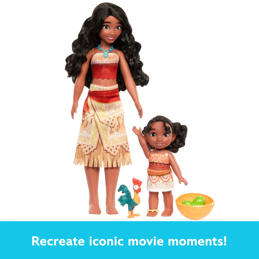 Disney Moana 2 Moana & Simea Sister Set With 2 Fashion Dolls & 3 Accessories, Inspired By The Movie