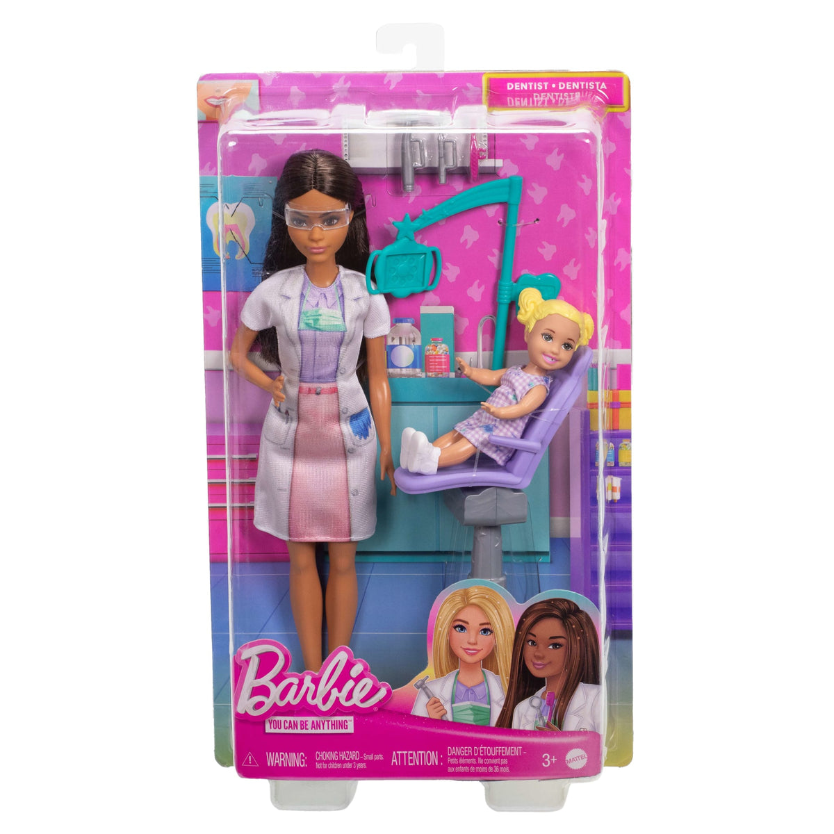 Barbie Poupée Mode dentiste, Brunette, Poupée enfant, Accessoires