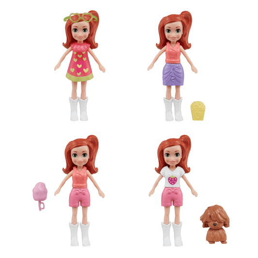 Polly Pocket Tropical Treats Carnival Playset With 3-Inch Lila Doll, 1 Pet, 10 Accessories & Ferris Wheel