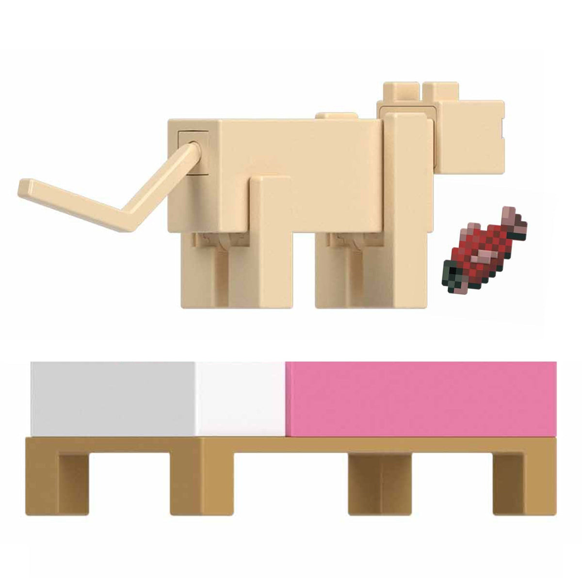 Minecraft Vanilla Figura de Ação Gato Persa 3.25