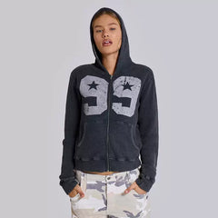 Xmsli | Unisex Hooded Waffle Cardigan - Spring & Summer New Top Jacket for Men and Women