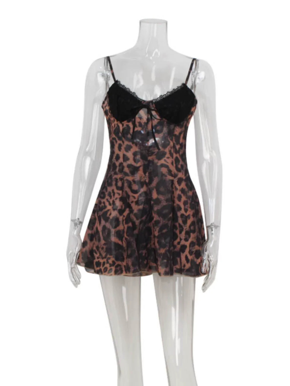 Xmsli | Strappy Low-Cut Backless mini Dress for Women, Slim Fit Sexy Short Party Wear