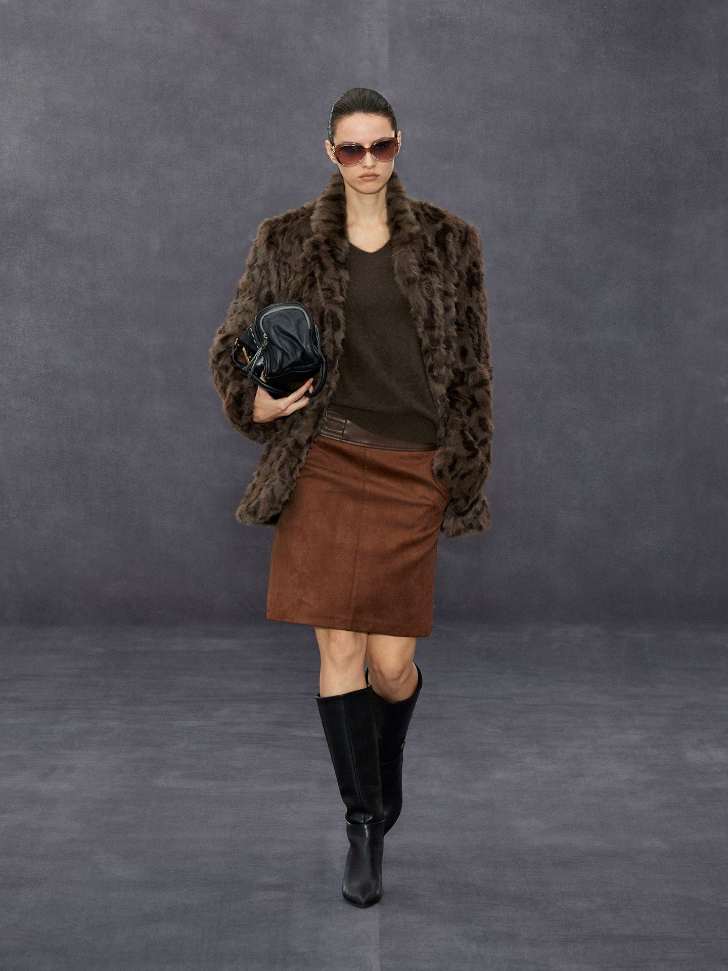 Xmsli | New Arrival V-Neck Loose Fit Pure Wool Knitted Sweater for Women