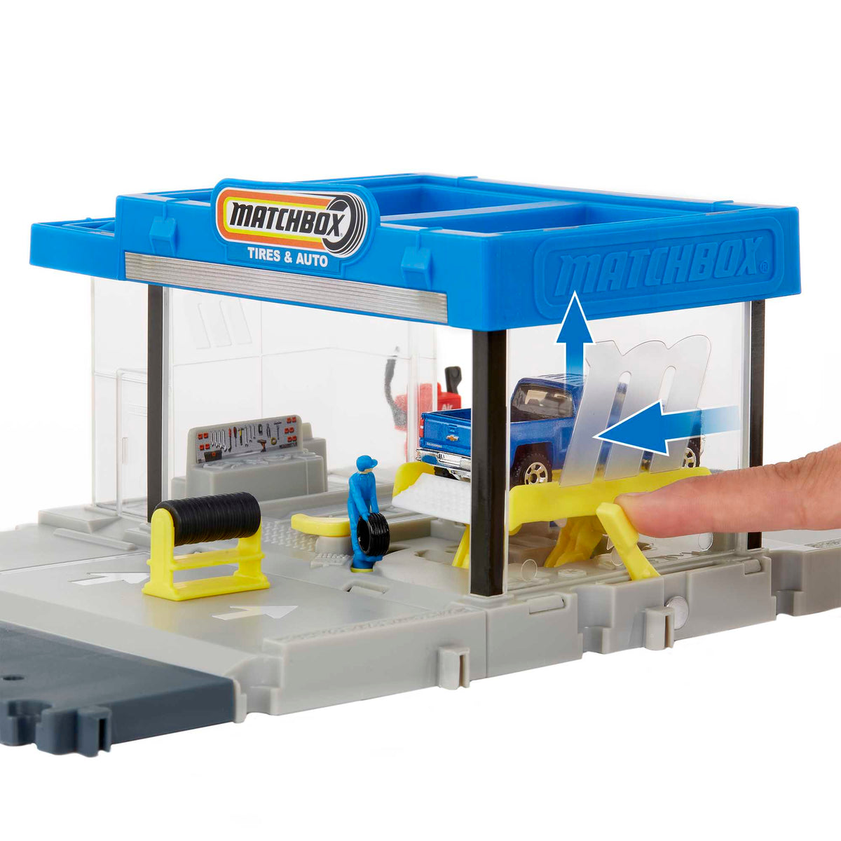Matchbox Conjunto de Brinquedo Ação Oficina Mecânica