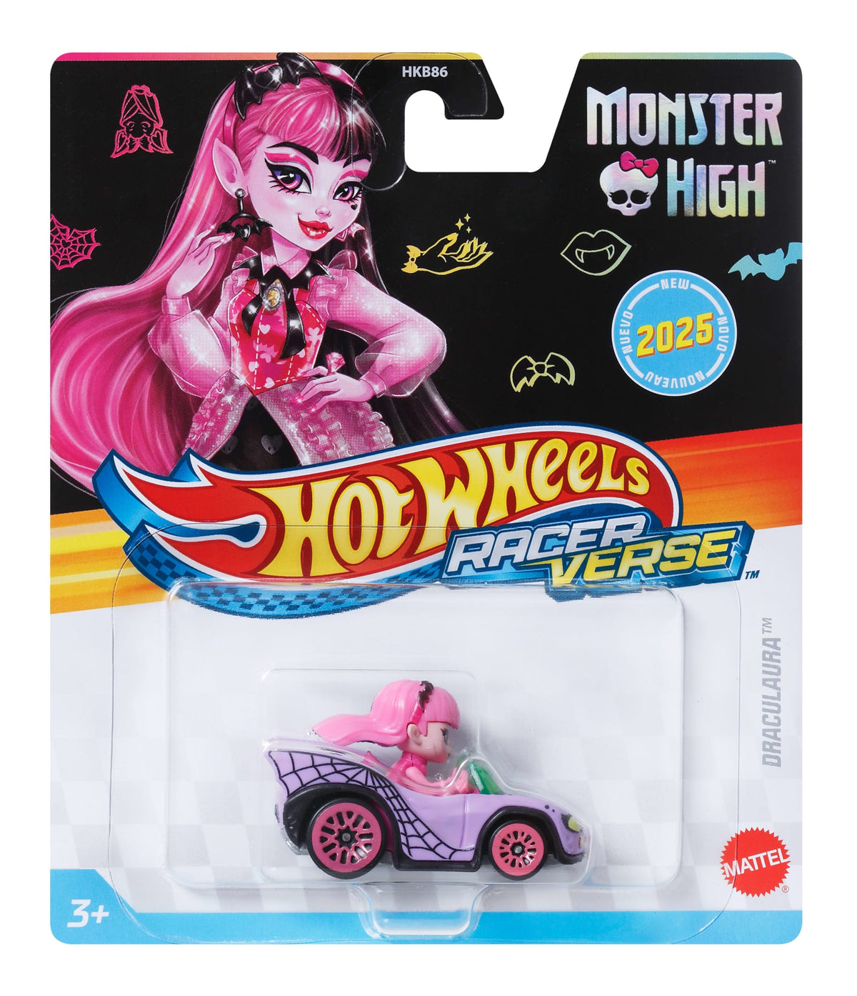 Hot Wheels RacerVerse Veículo de Brinquedo Draculaura