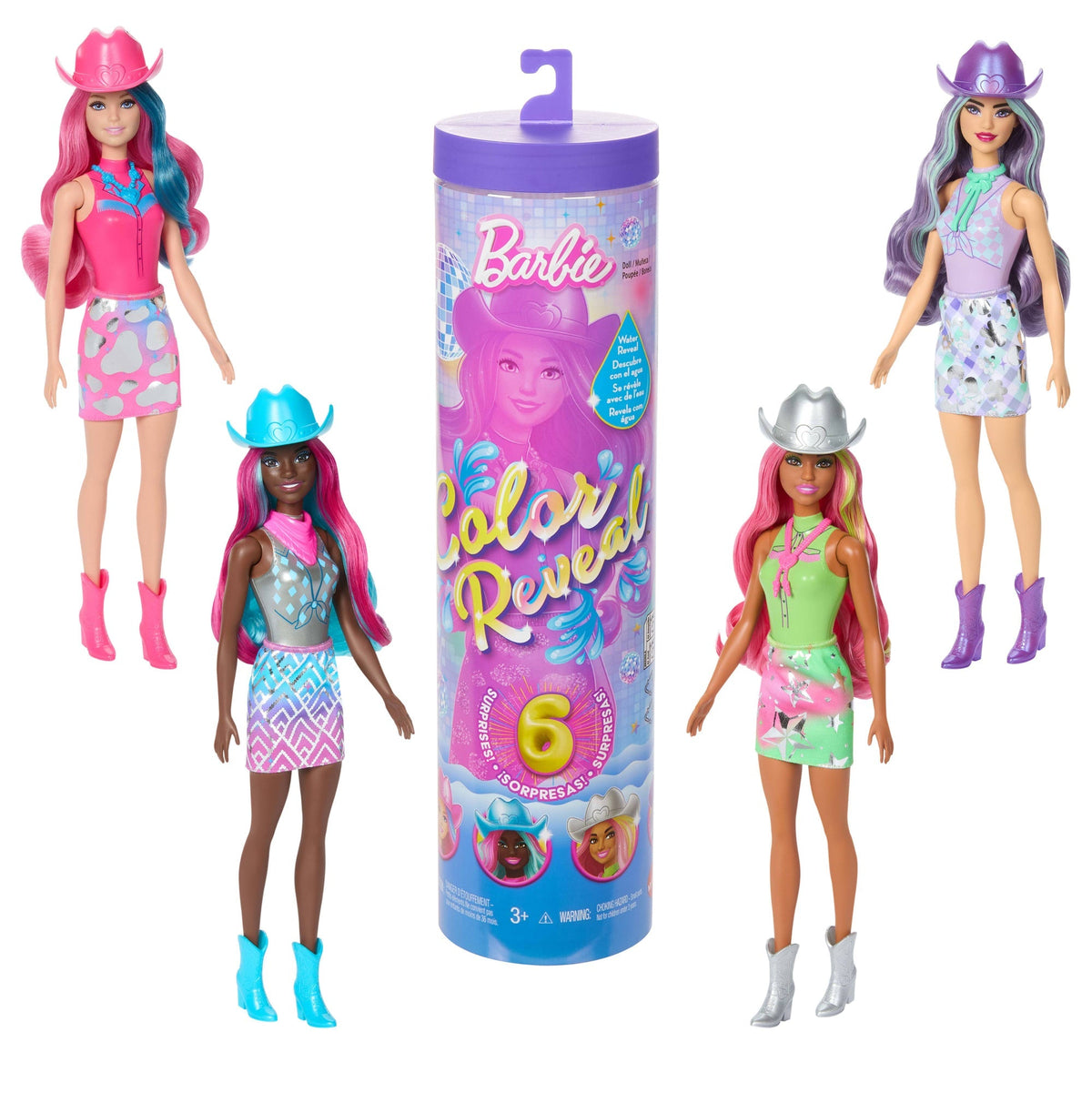 Barbie Color Reveal Boneca Moda Disco