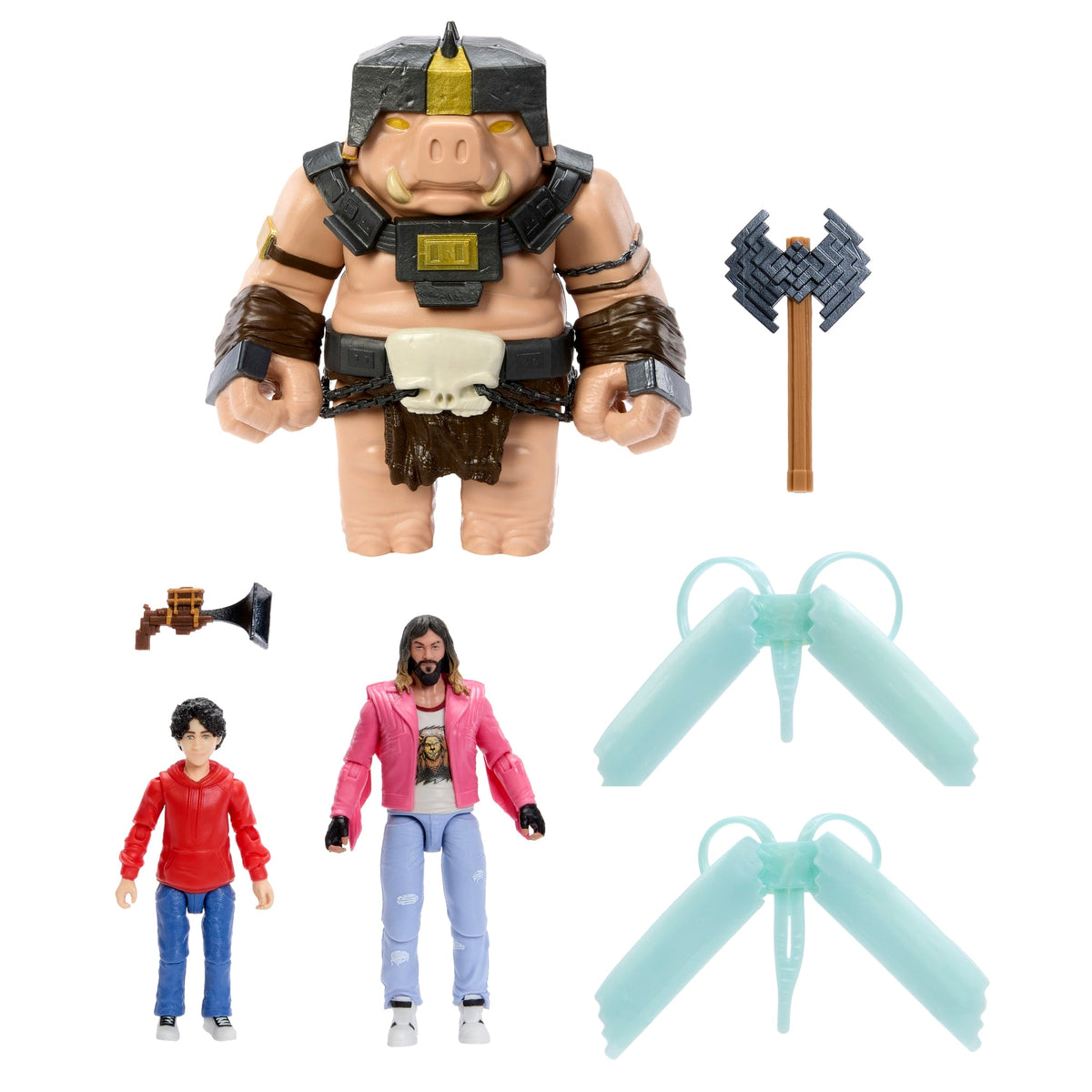 Minecraft A Well-Crafted Escape Figure Pack With 3 Action Figures & 4 Accessories inspired By The Movie