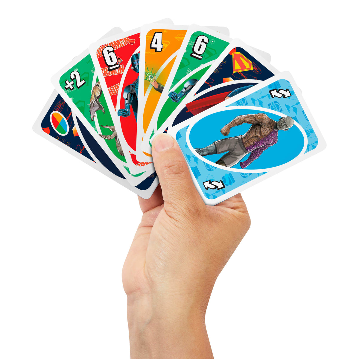 UNO Superman Card Game For Kid, Adult & Family Nights, Toy Collectible Inspired By The Movie
