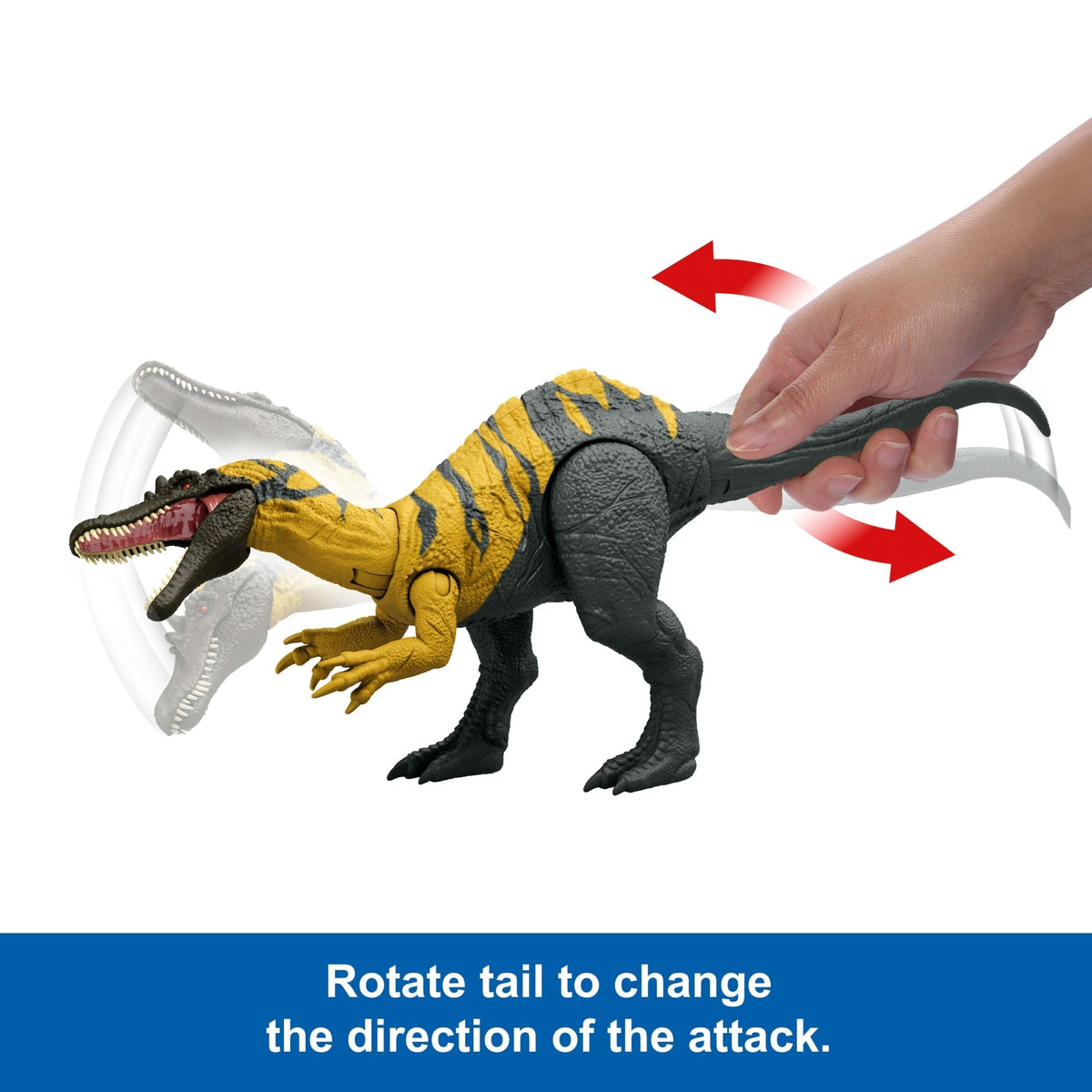 Jurassic World Chaos Theory Wild Roar Ceratosuchops Figure, Strike Attack & Sound Dinosaur Toy