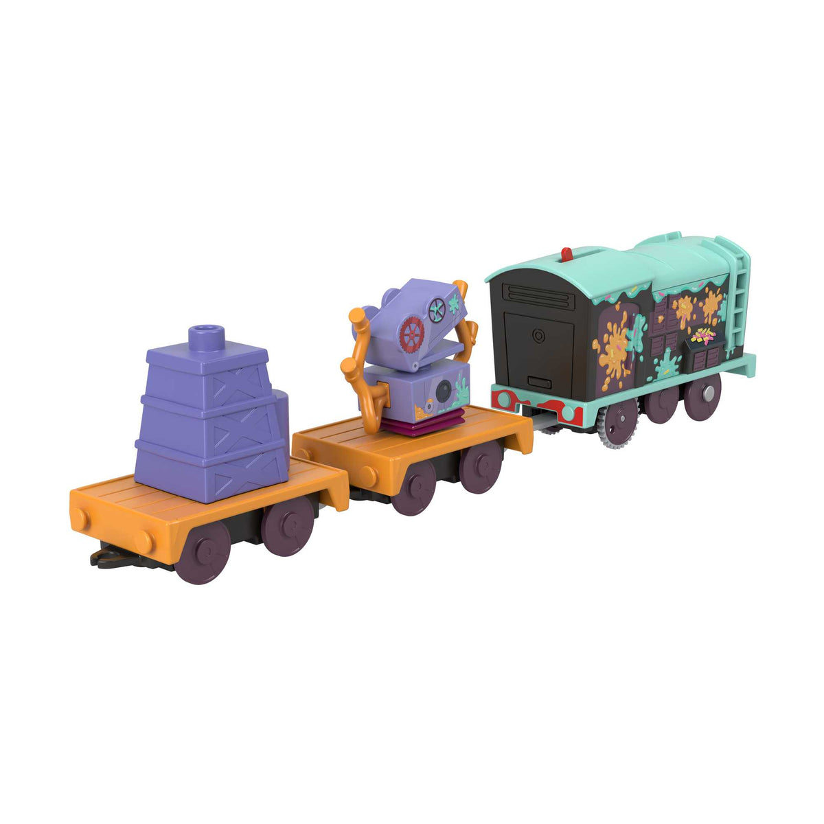 Thomas & Friends Frosting Diesel Motorized Toy Train Engine & Cargo For Preschool Kids