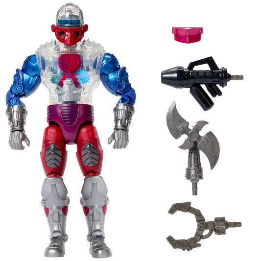 Masters Of The Universe Masterverse New Eternia Roboto Action Figure, MOTU Toy Hero, 30 Articulations
