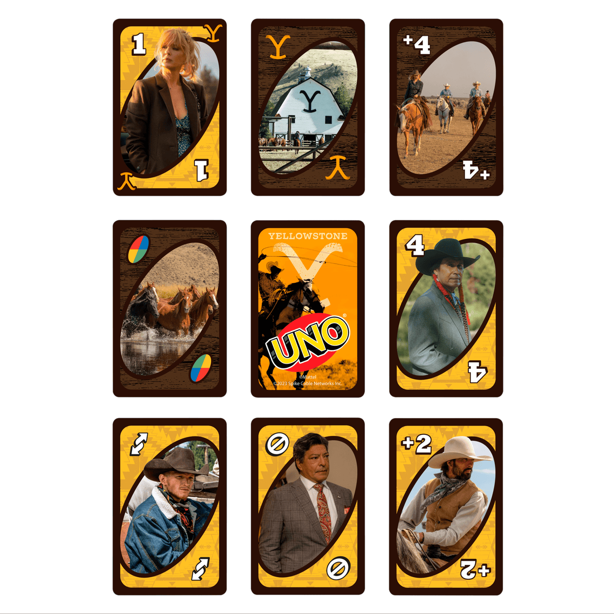 UNO Yellowstone Card Game For Kids, Adults & Family Night With Deck Inspired By The TV Show