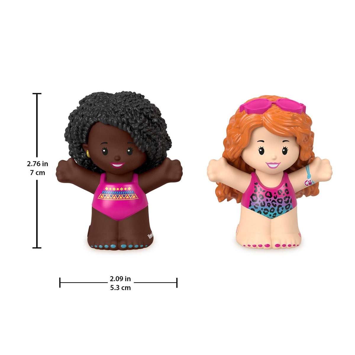 Fisher-Price Little People Barbie Swimming Figure Pack, 2 Characters For Toddlers