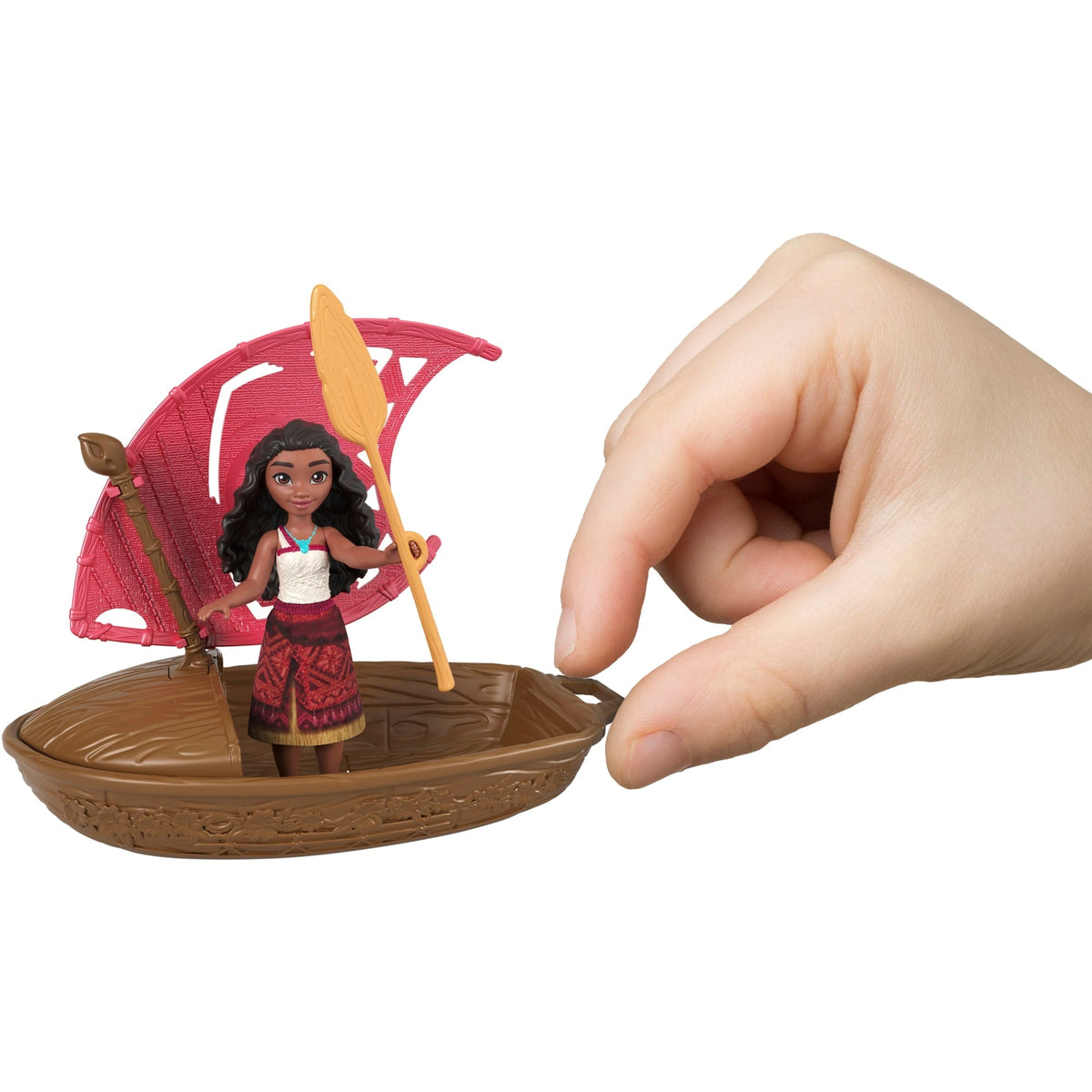 Moana 2 Conjunto de Brinquedo Canoa com Mini Boneca Surpresa e Acessórios