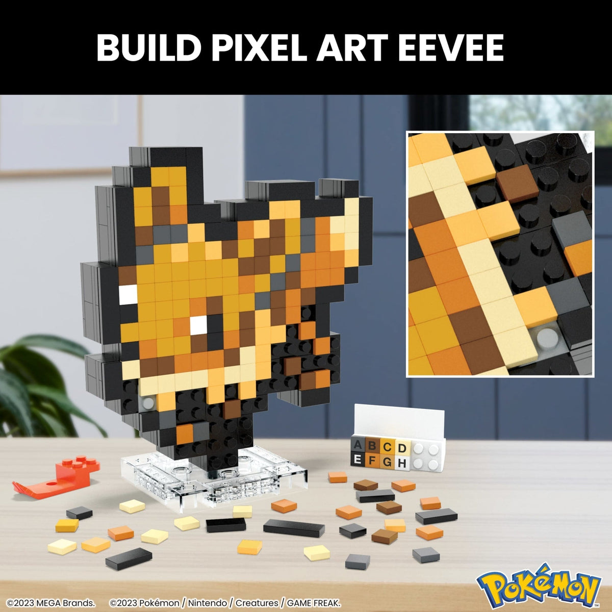 MEGA Pokémon Eevee Building Toy Kit (323 Pieces) Retro Set For Collectors
