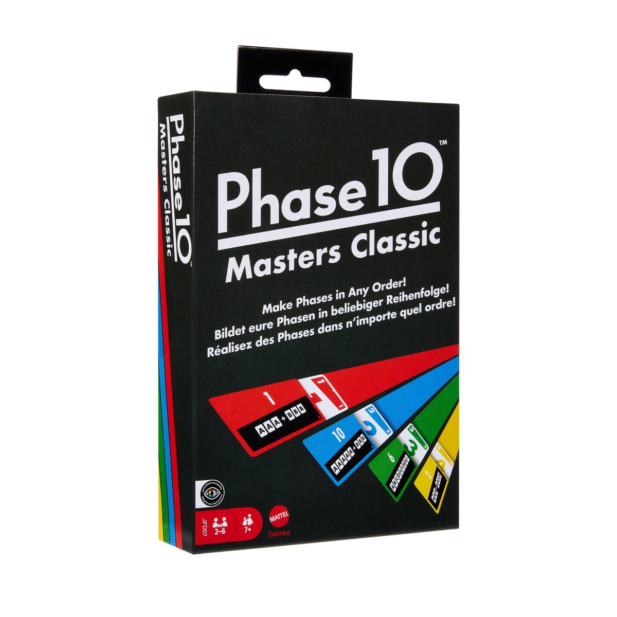 Phase 10 Masters Classic Card Game, Family Game With Rummy-Type Play For 2-6 Players