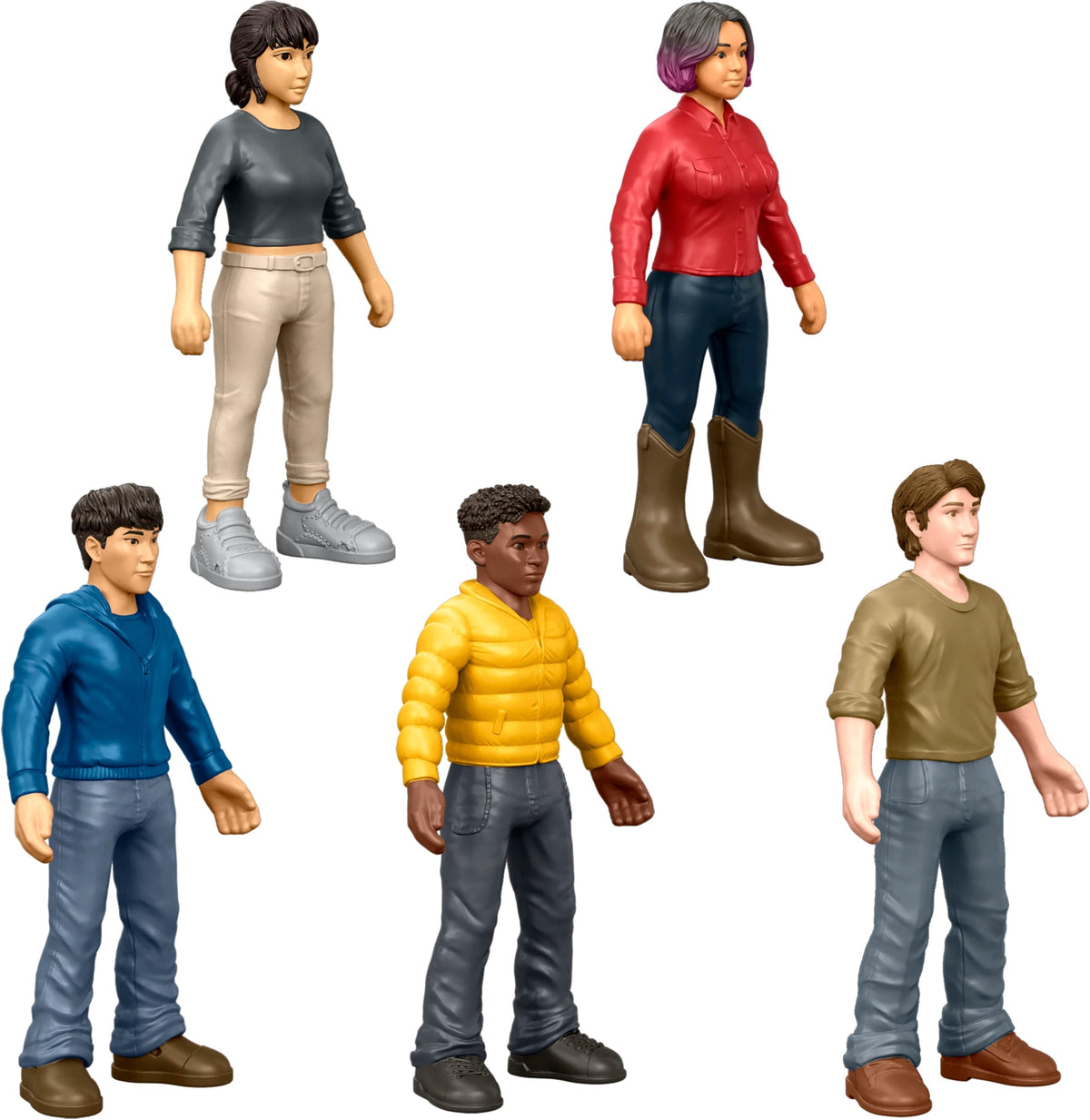 Jurassic World Minis Multipack Of AuThentic Dinosaur Figures, 20 Small Dino & Human Toys