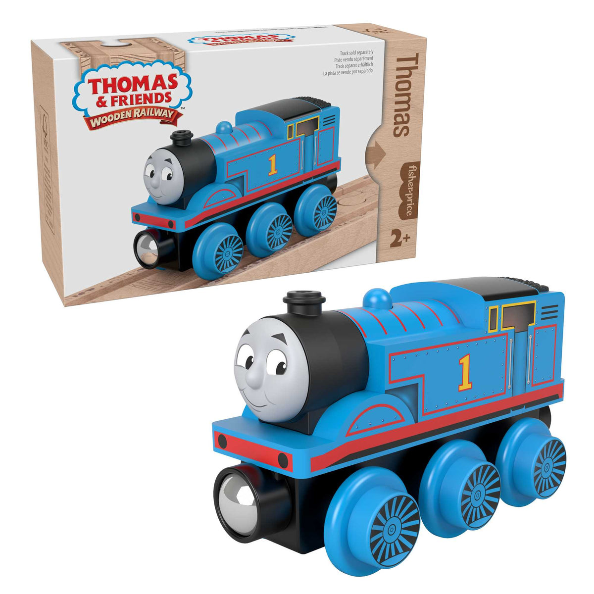 Fisher-Price Thomas et ses Amis Piste en Bois Locomotive Thomas